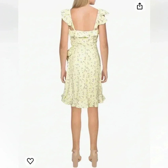 BCBGeneration Floral flutter sleeve sundress sz 16 - Picture 7 of 8